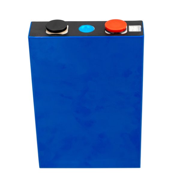 rear view of 100Ah WSP-LFP36130200a Flat pole with M4 internal thread